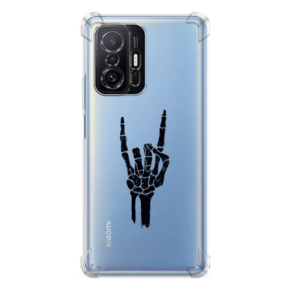 фото Противоударный силиконовый чехол "rock for a skeleton" на xiaomi mi 11t pro awog