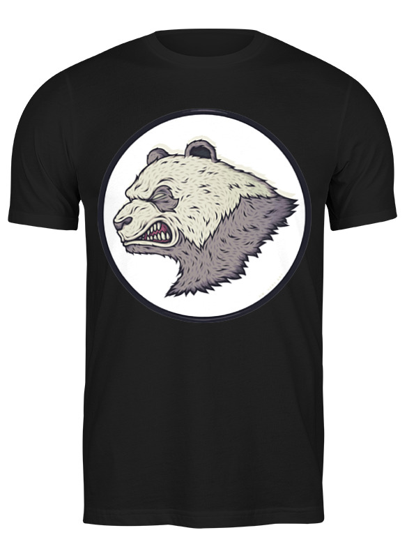 

Футболка мужская Printio Angry panda / злая панда черная S, Черный, Angry panda / злая панда