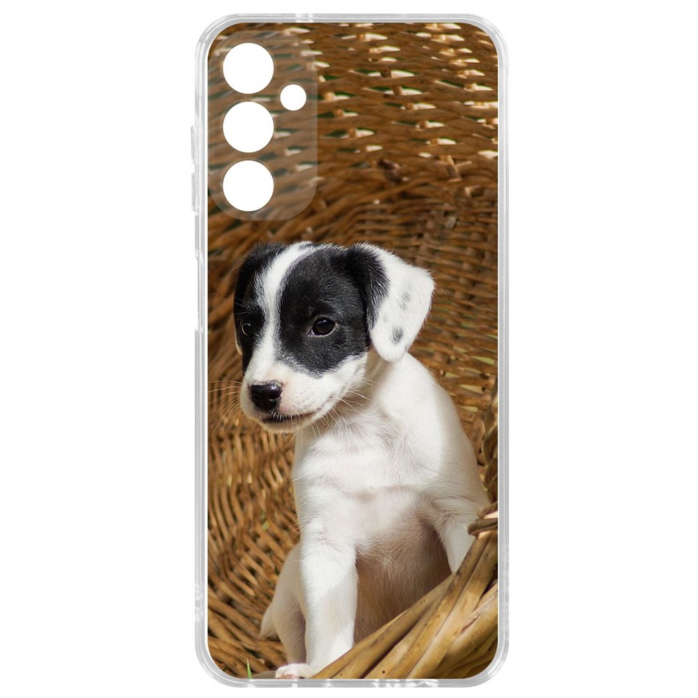 

Чехол-накладка Krutoff Clear Case Щенок в корзине для Samsung Galaxy A14 4G (A145), Прозрачный