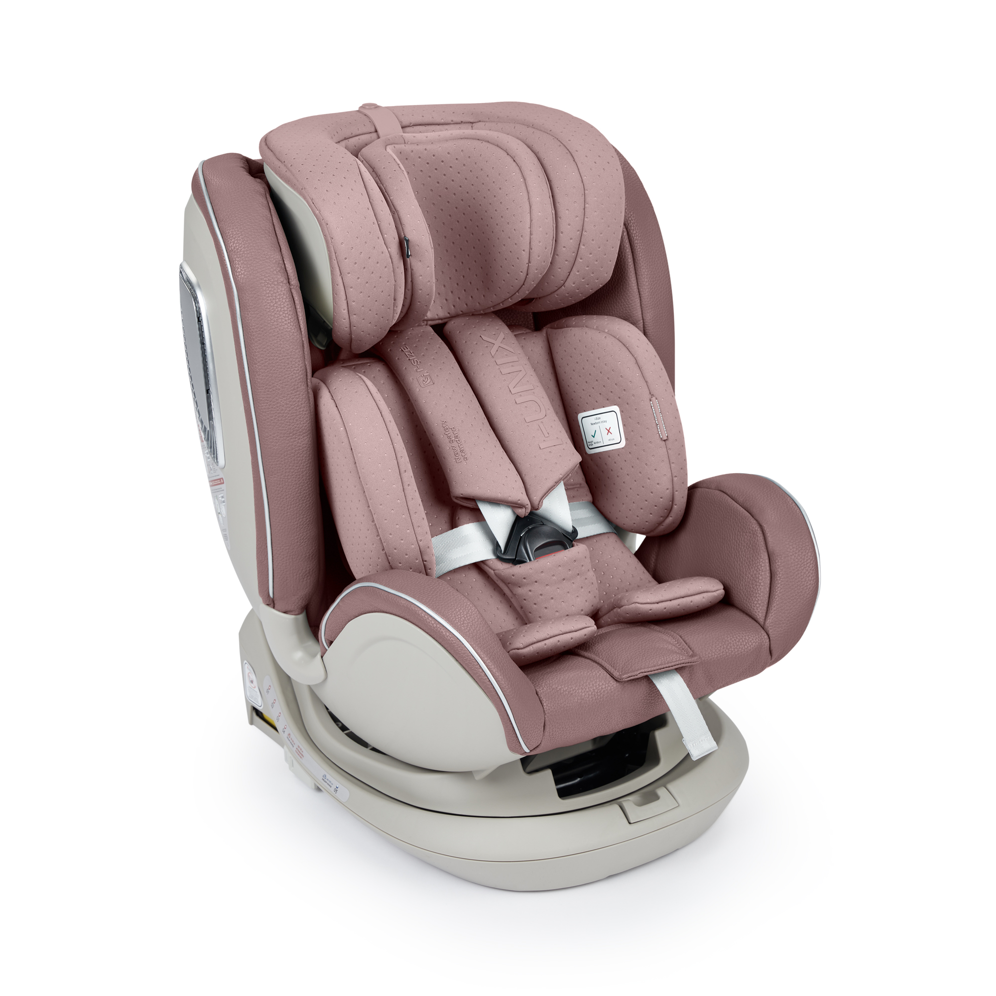 Автокресло Happy Baby 0/1/2/3 I-Unix i-size 0-12 лет isofix, розовое