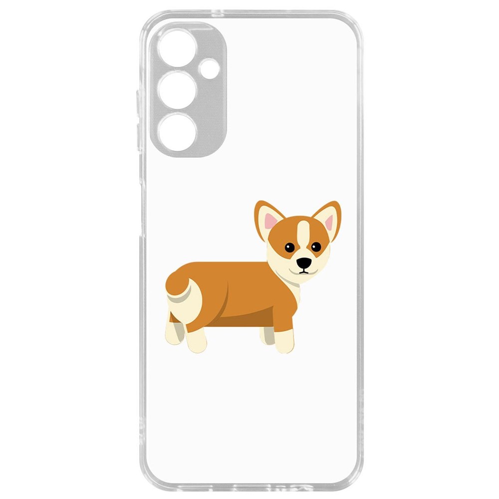 

Чехол-накладка Krutoff Clear Case Рисованный корги вид 1 для Samsung Galaxy A14 4G (A145), Прозрачный