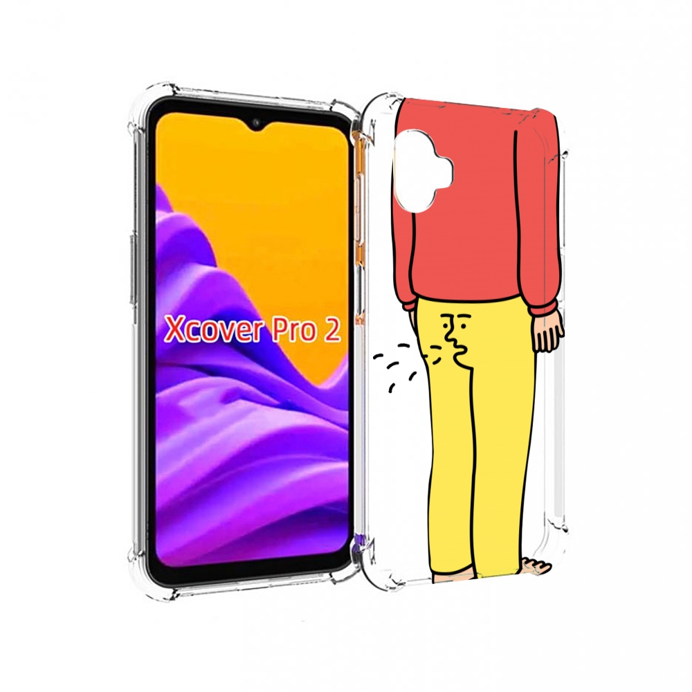 

Чехол MyPads смешной-мужчина для Samsung Galaxy Xcover Pro 2, Прозрачный, Tocco