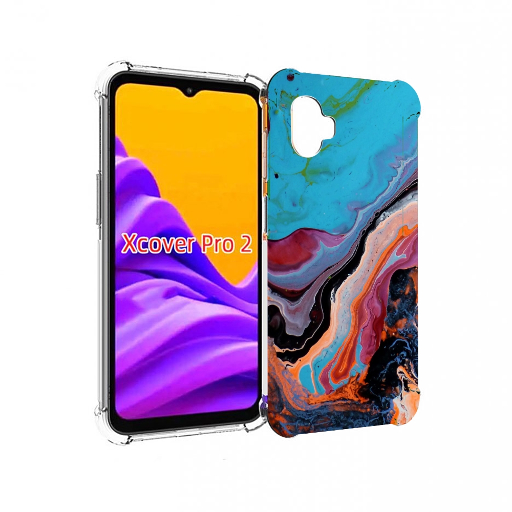 

Чехол MyPads смешанные краски для Samsung Galaxy Xcover Pro 2, Прозрачный, Tocco