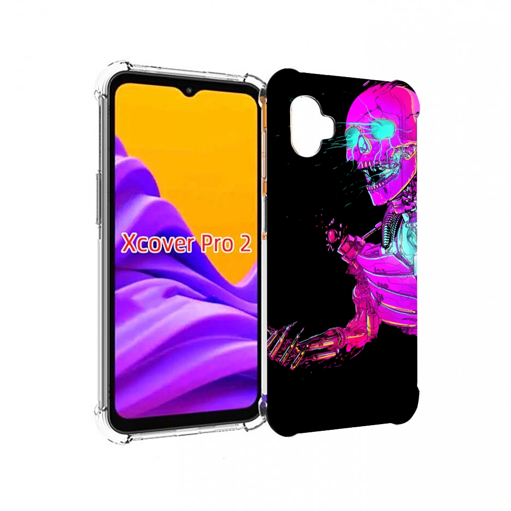 

Чехол MyPads скелет-робот-фиолетовый для Samsung Galaxy Xcover Pro 2, Прозрачный, Tocco