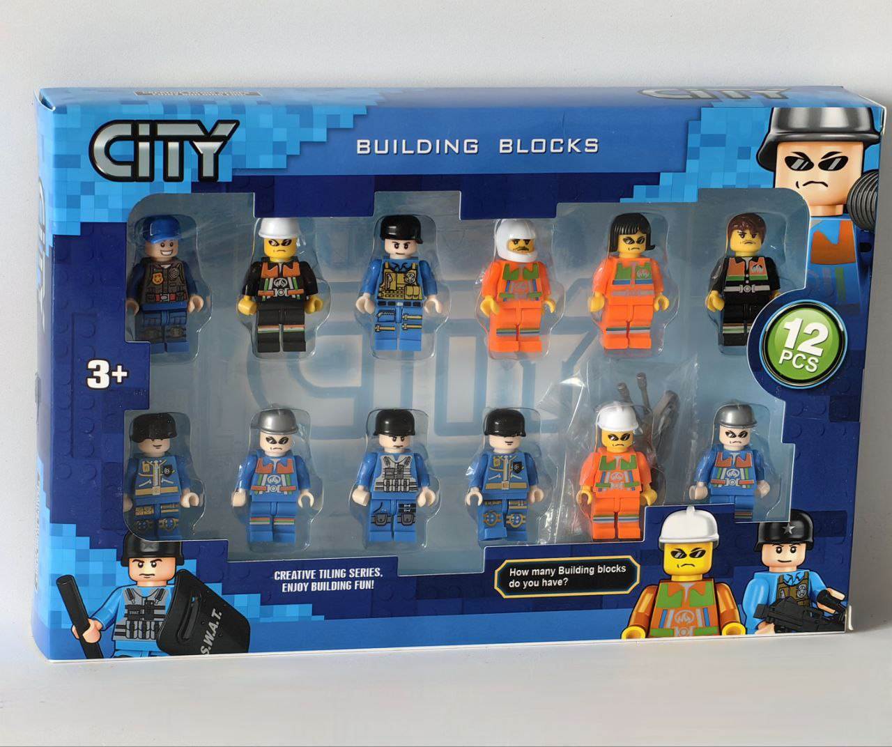 

Конструктор набор фигурок City 12 шт