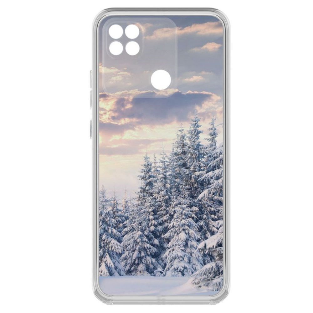 

Чехол-накладка Krutoff Clear Case Снежный пейзаж для Xiaomi Redmi 10A, Прозрачный