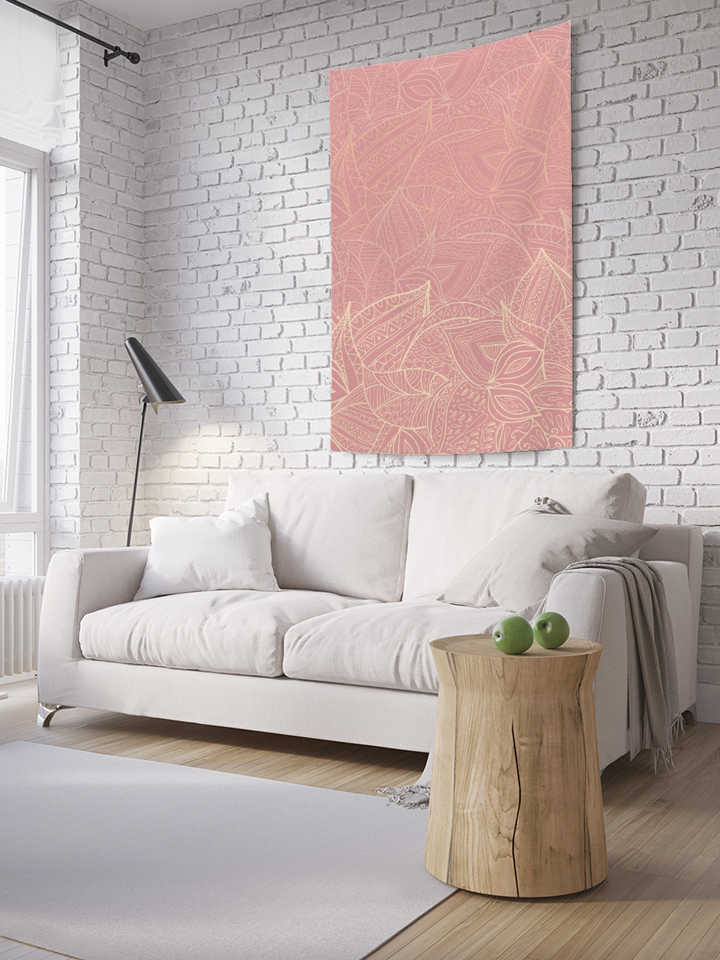 

Вертикальное фотопанно на стену JoyArty Контуры цветов 150x200 см, Контуры цветов