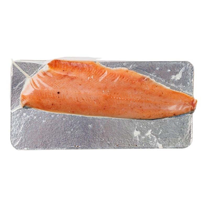 

Горбуша слабосоленая ВкусВилл Сухой посол с перцем филе на коже +-300 г