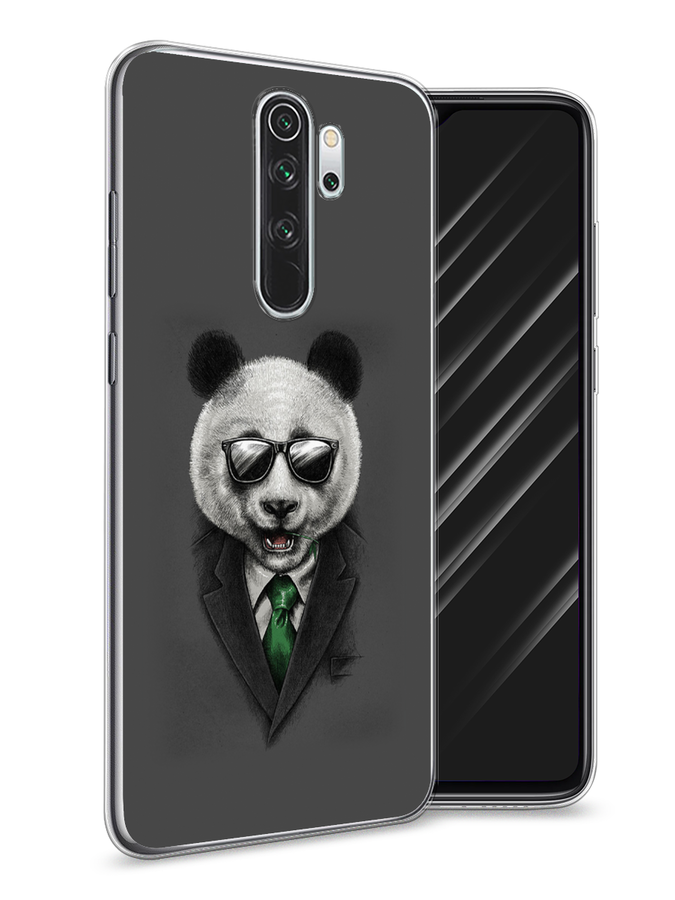 

Чехол Awog на Xiaomi Redmi Note 8 Pro "Деловая панда", Разноцветный, 36650-10