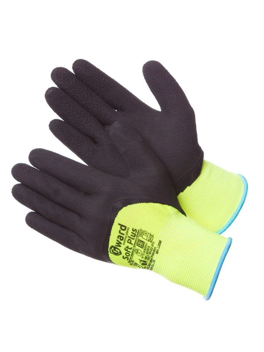 Перчатки нейлоновые Gward, Soft Plus, размер 10, XL, 12 пар перчатки защитные нейлоновые с п у покр jetasafetyjp01g серый 10 xl12п уп