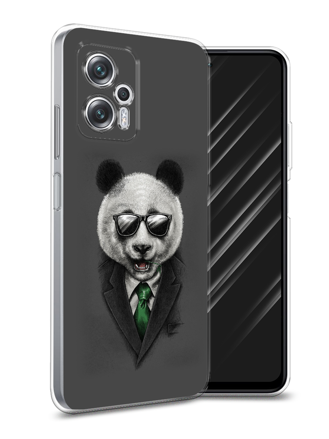 

Чехол Awog на Poco X4 GT/Redmi Note 11T Pro/11T Pro Plus "Деловая панда", Разноцветный, 315550-10