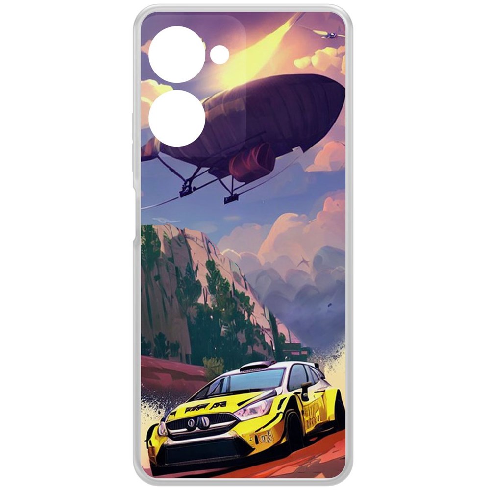 

Чехол-накладка Krutoff Clear Case Гонка для Realme 10 Pro, Прозрачный