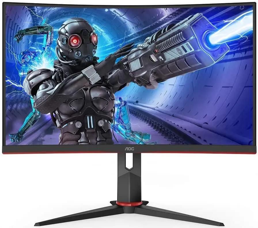 

Монитор AOC Gaming C27G2ZU 27, черный/красный и черный
