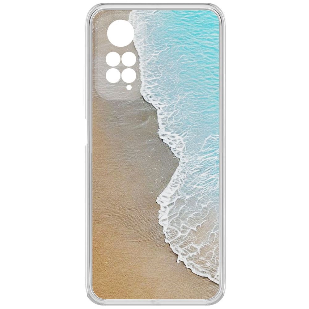 

Чехол-накладка Krutoff Clear Case Прибой для Xiaomi Redmi Note 11S, Прозрачный