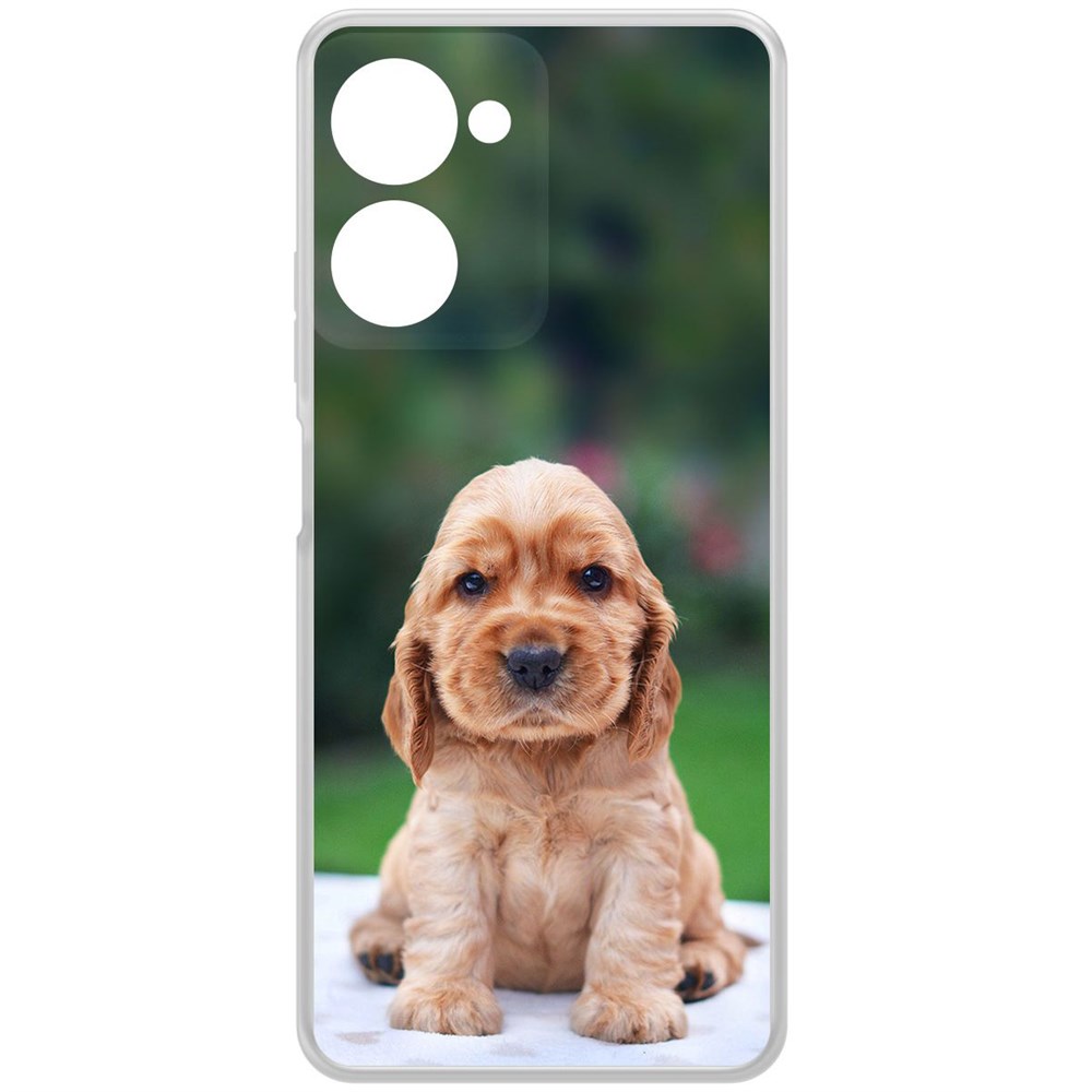 Чехол-накладка Krutoff Clear Case Щенок кокер-спаниеля для Realme 10 Pro