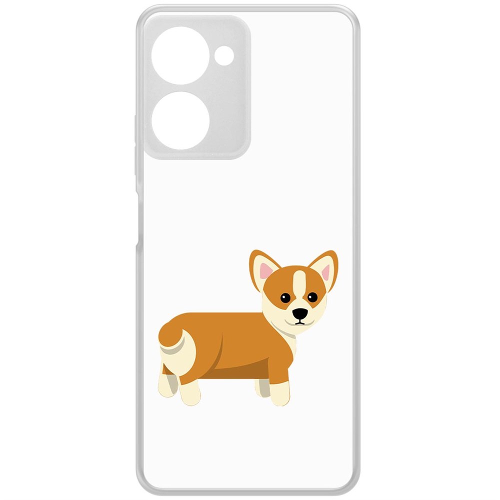 

Чехол-накладка Krutoff Clear Case Рисованный корги вид 1 для Realme 10 Pro, Прозрачный