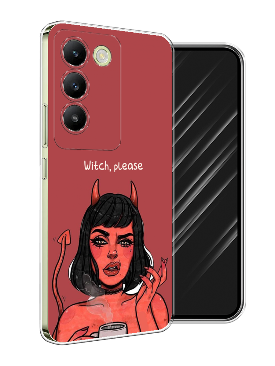 

Чехол Awog на Vivo V30 lite 4G "Evil Girl", Бордовый;черный, 2610350-1
