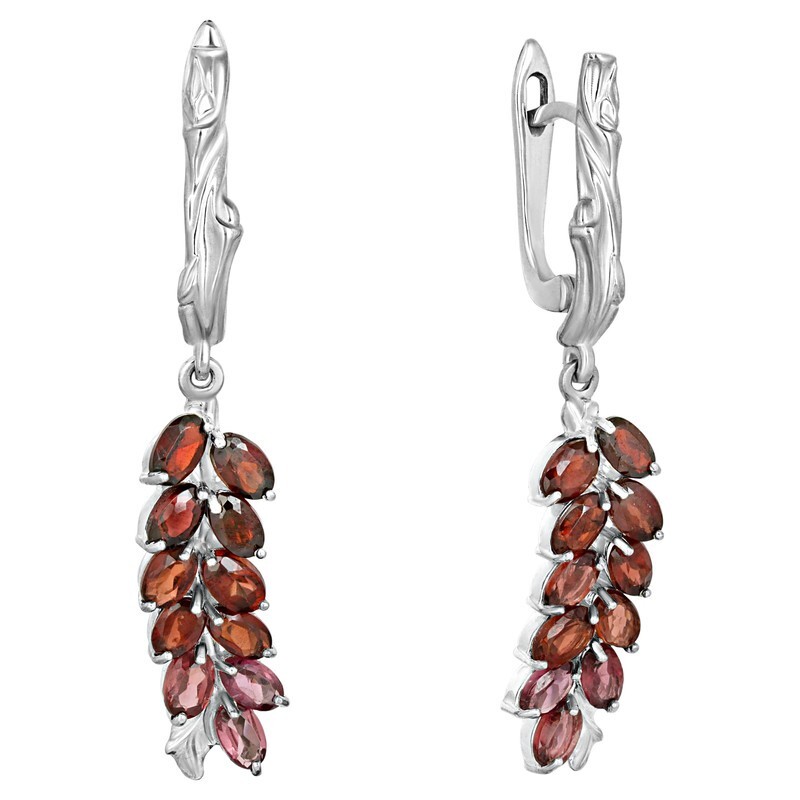 

Серьги из серебра с гранатом LAZURIT-ONLINE 7853NP, 7853NP