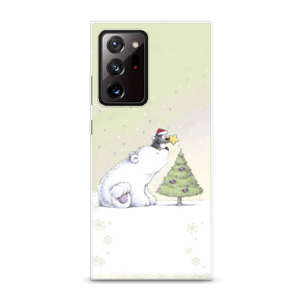 

Чехол на Samsung Galaxy Note 20 Ultra "Украшение елки", Белый;бежевый, 2101050-5