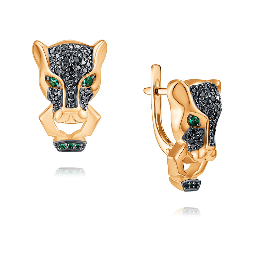 

Серьги из красного золота с бриллиантом/изумрудом ADAMAS 24039413/01-А50ДЧ-484, 24039413/01-А50ДЧ-484