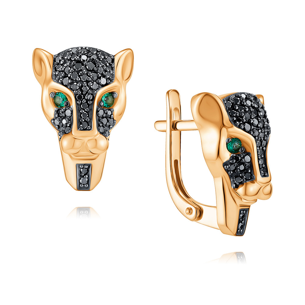 

Серьги из красного золота с бриллиантом/изумрудом ADAMAS 24039411/01-А50ДЧ-484, 24039411/01-А50ДЧ-484