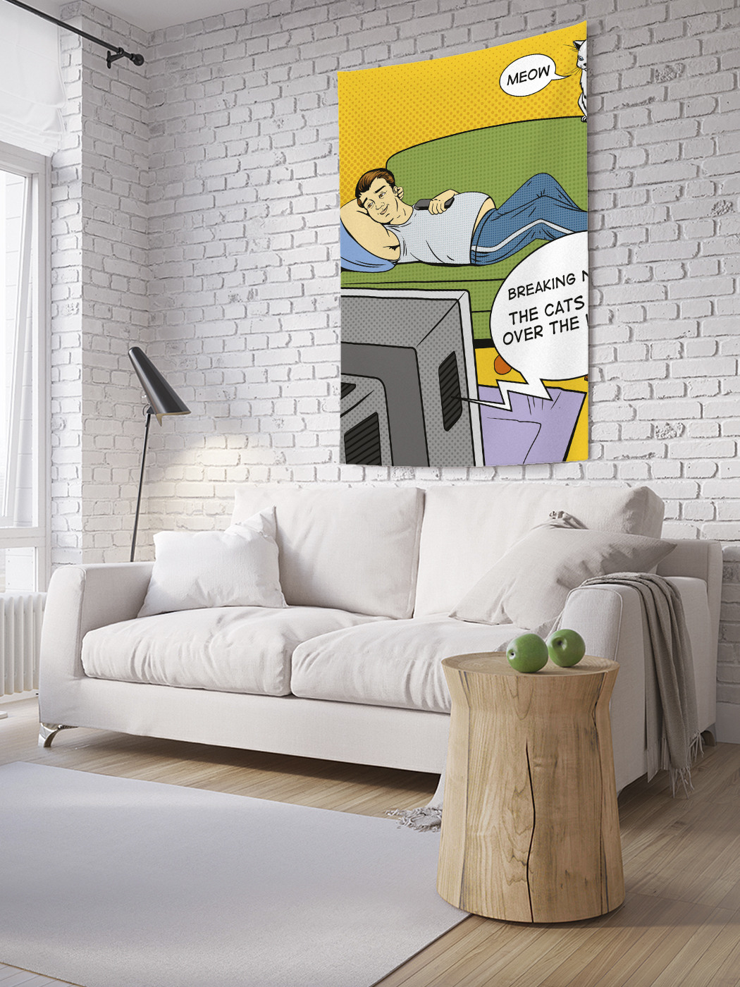 

Вертикальное фотопанно на стену JoyArty Коты везде 150x200 см, Коты везде