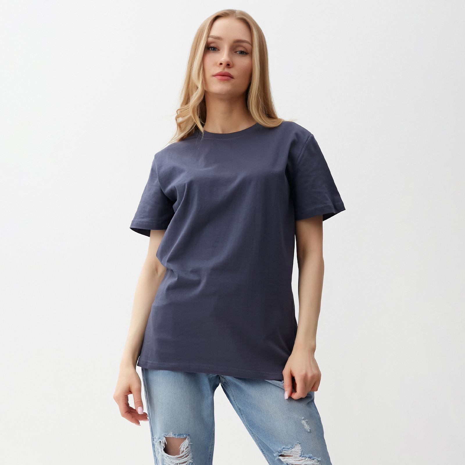

Футболка женская NoBrand ATA collection серая 50 RU, Серый, ATA collection