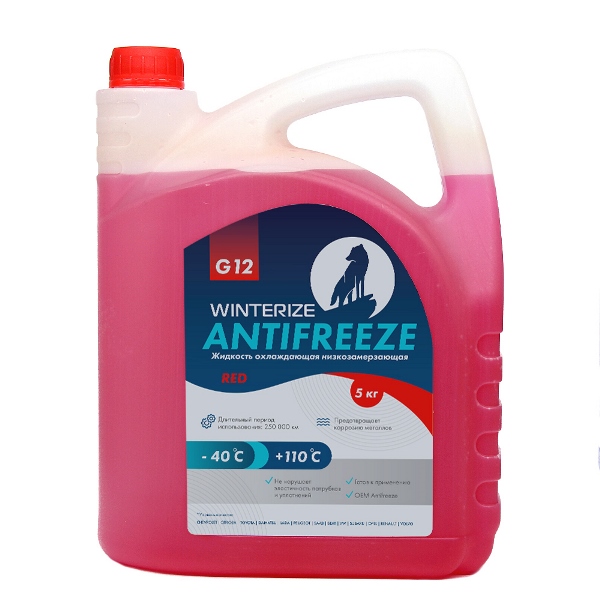 Антифриз WINTERIZE WAG12RD-5 G12, красный