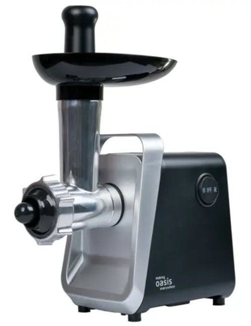 

Электромясорубка making oasis everywhere MG-LK2 1800 Вт серебристый; черный, MG-LK2