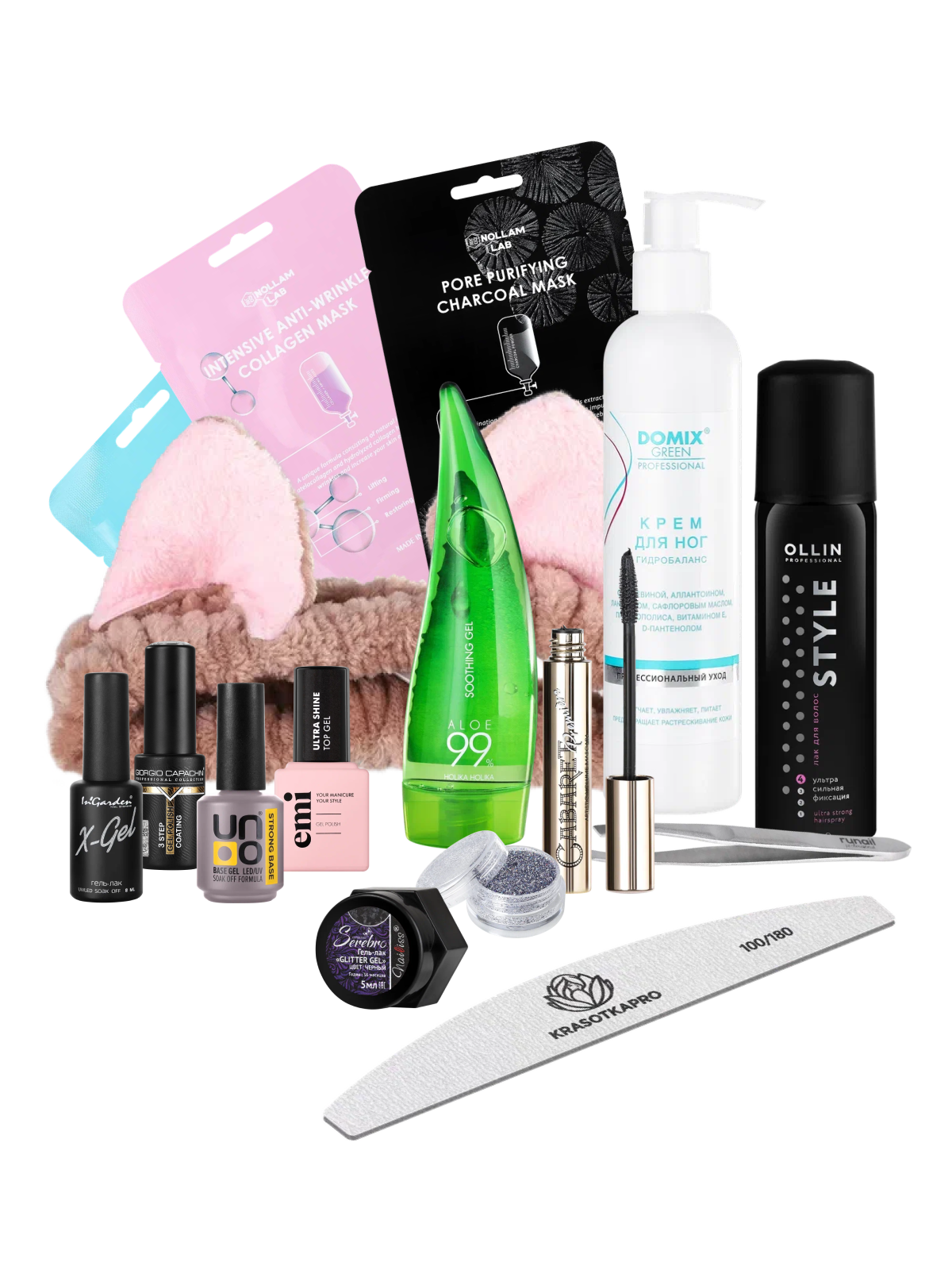 

Бьюти бокс подарочный с косметикой KrasotkaPro WOW Beauty Box 14 в 1