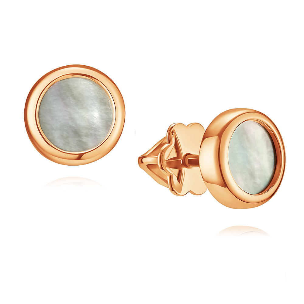 

Серьги из красного золота с перламутром ADAMAS 21038782/01-А50-743, 21038782/01-А50-743