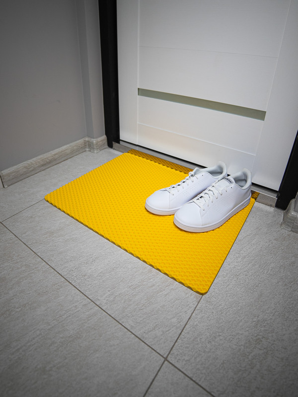 Коврик придверный CellMat ЭВА, 60х44 см, желтый ромб