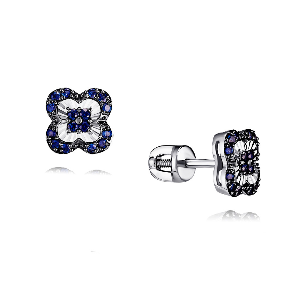 

Серьги из белого золота с сапфиром ADAMAS 21039375/01-А51ДЧ-542, 21039375/01-А51ДЧ-542
