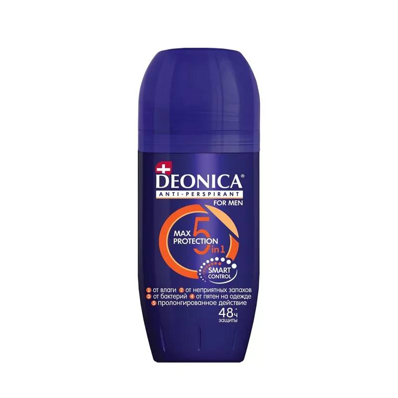 фото Дезодорант deonica "5protection for men", ролик, 45 мл