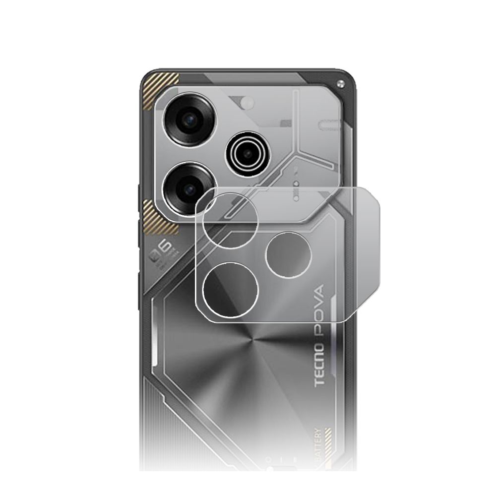 

Стекло защитное гибридное Матовое Krutoff для камеры Tecno Pova 6 Pro (2шт.)