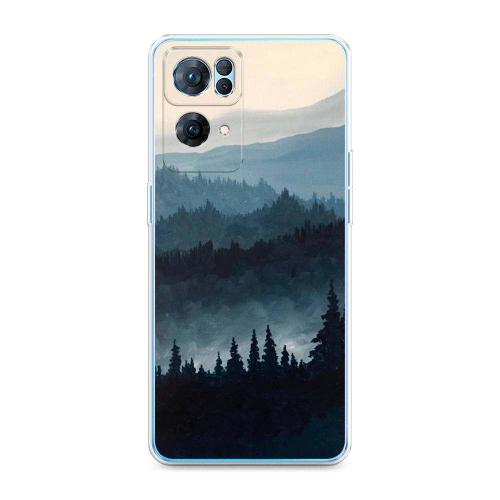 

Чехол Awog на Oppo Reno 7 Pro "Туманные горы", Разноцветный, 258250-4