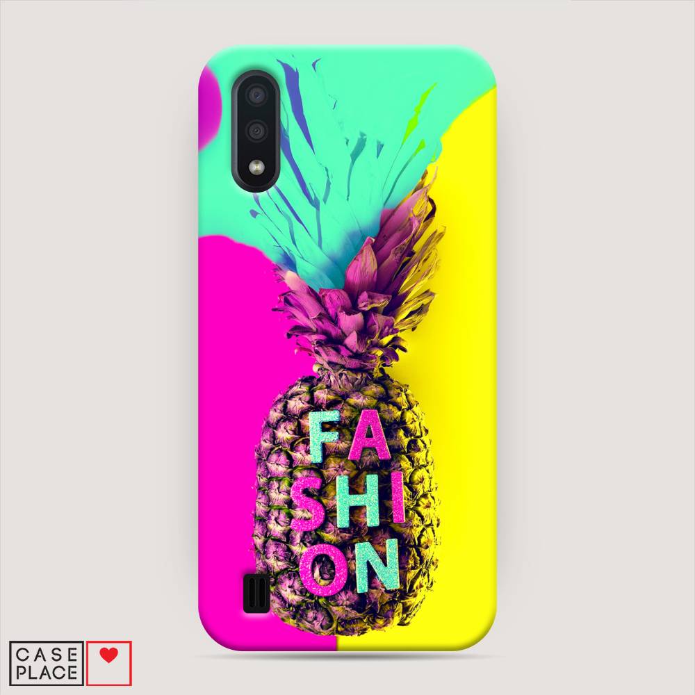 

Пластиковый чехол "Кислотный ананас" на Samsung Galaxy A01