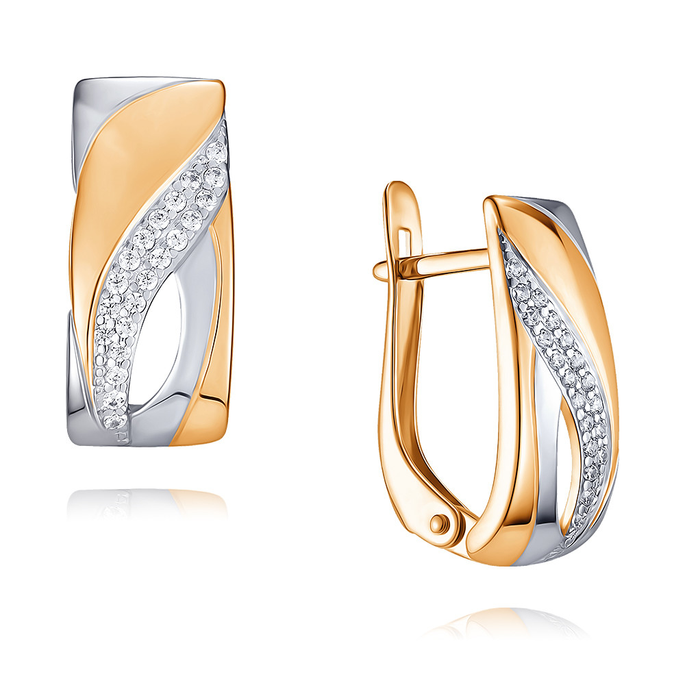 

Серьги из красного золота с фианитом ADAMAS 24039352/01-А50Д-72, 24039352/01-А50Д-72