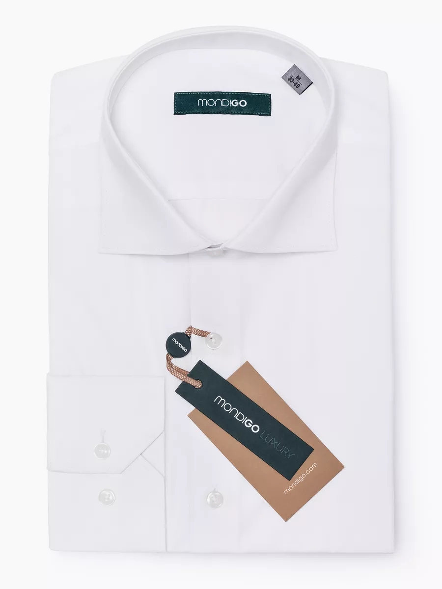 

Рубашка мужская MONDIGO 420871 белая 4XL, Белый, 420871
