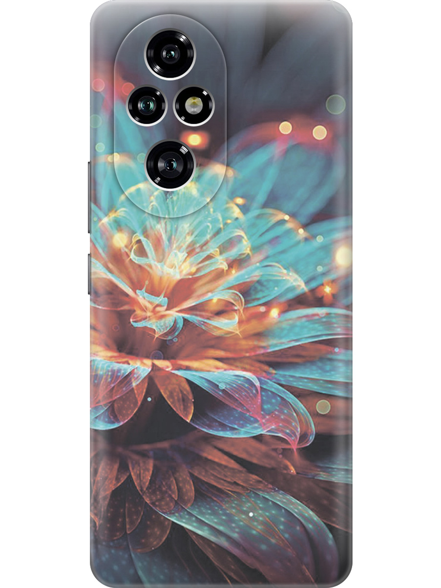 

Силиконовый чехол на Honor 200 pro с принтом "Магический цветок", Прозрачный;голубой;красный;черный, 783979622