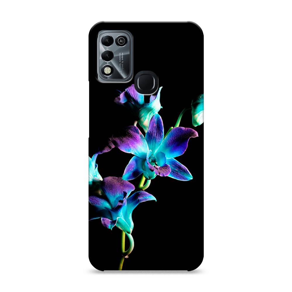 

Пластиковый чехол "Синий цветок на черном" на Infinix HOT 10 Play, 3100620-6