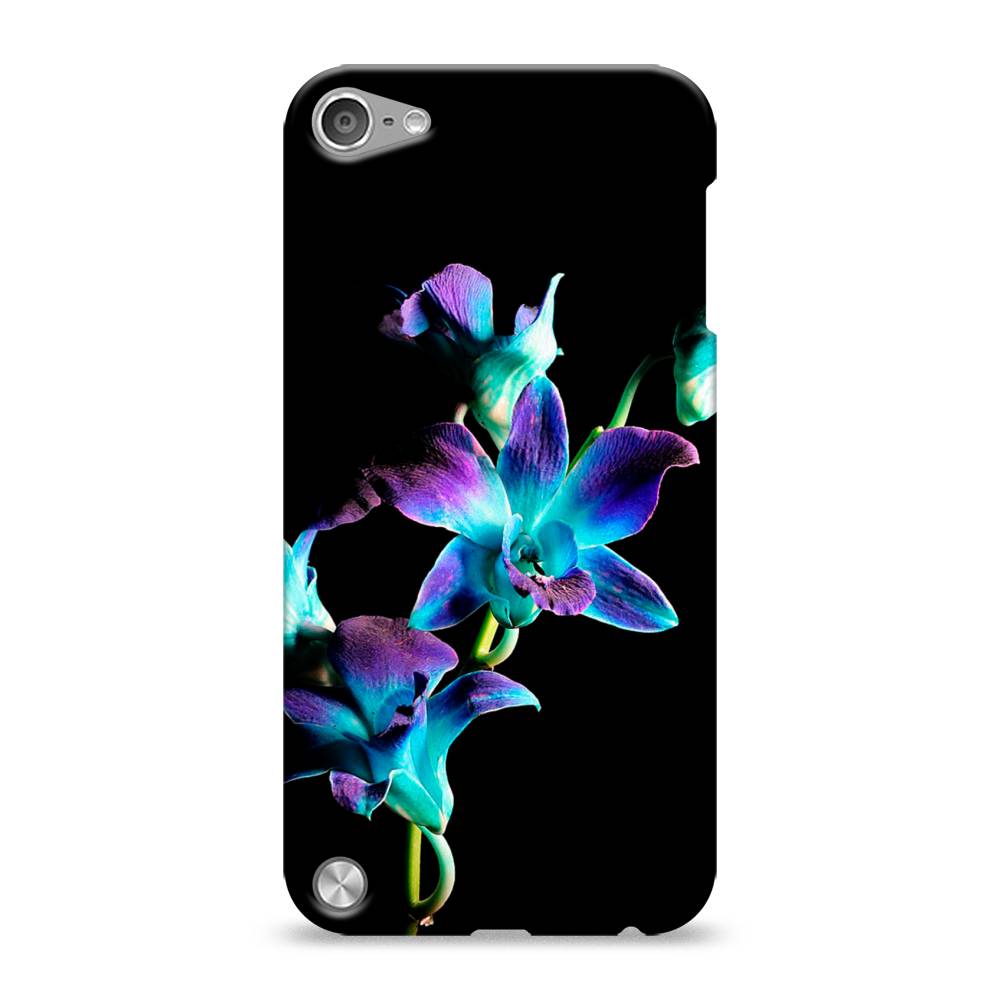 

Пластиковый чехол "Синий цветок на черном" на Apple iPod Touch, 11120-6