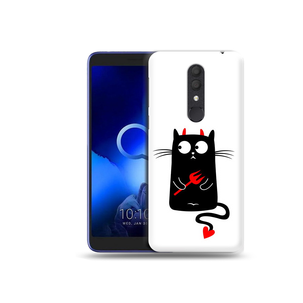 

Чехол MyPads Tocco для Alcatel 1X Кот демон (PT133941.659.97), Прозрачный, Tocco