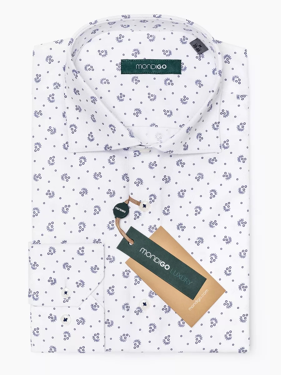 

Рубашка мужская MONDIGO 420550 белая XXL, Белый, 420550