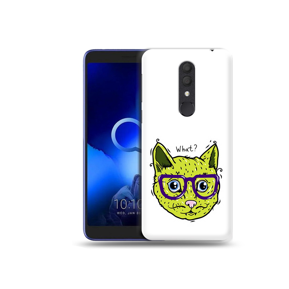 

Чехол MyPads Tocco для Alcatel 1X Зеленый кот (PT133941.659.86), Прозрачный, Tocco
