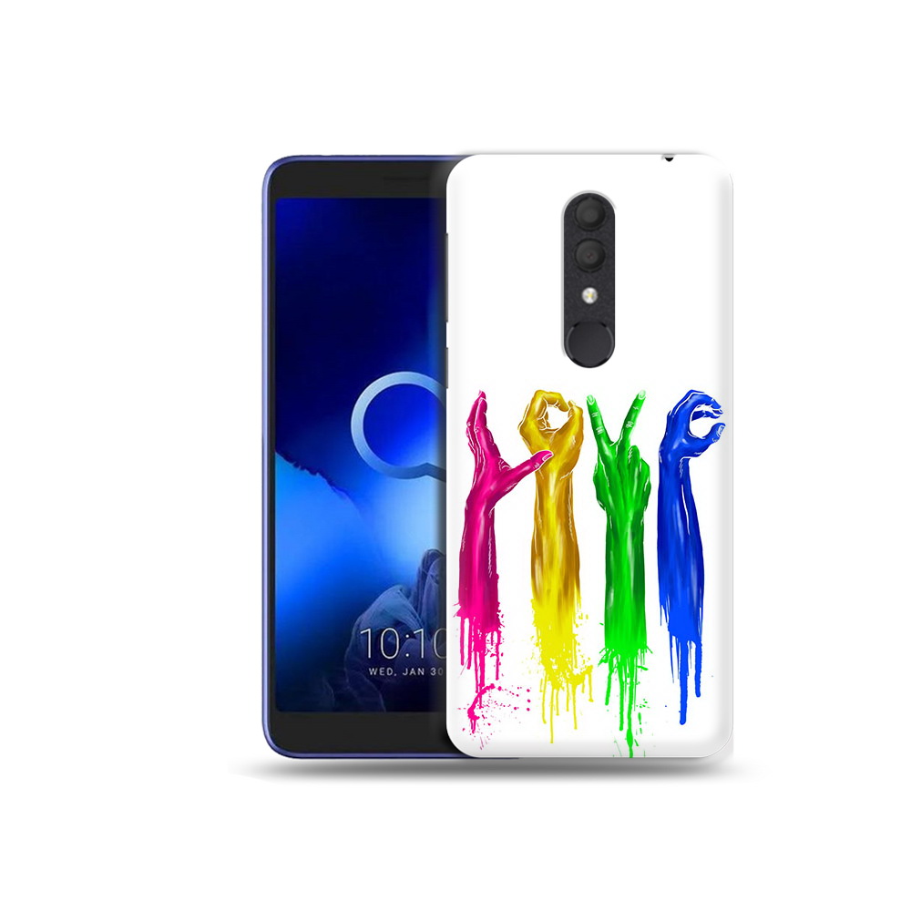 

Чехол MyPads Tocco для Alcatel 1X яркие руки love (PT133941.659.707), Прозрачный, Tocco