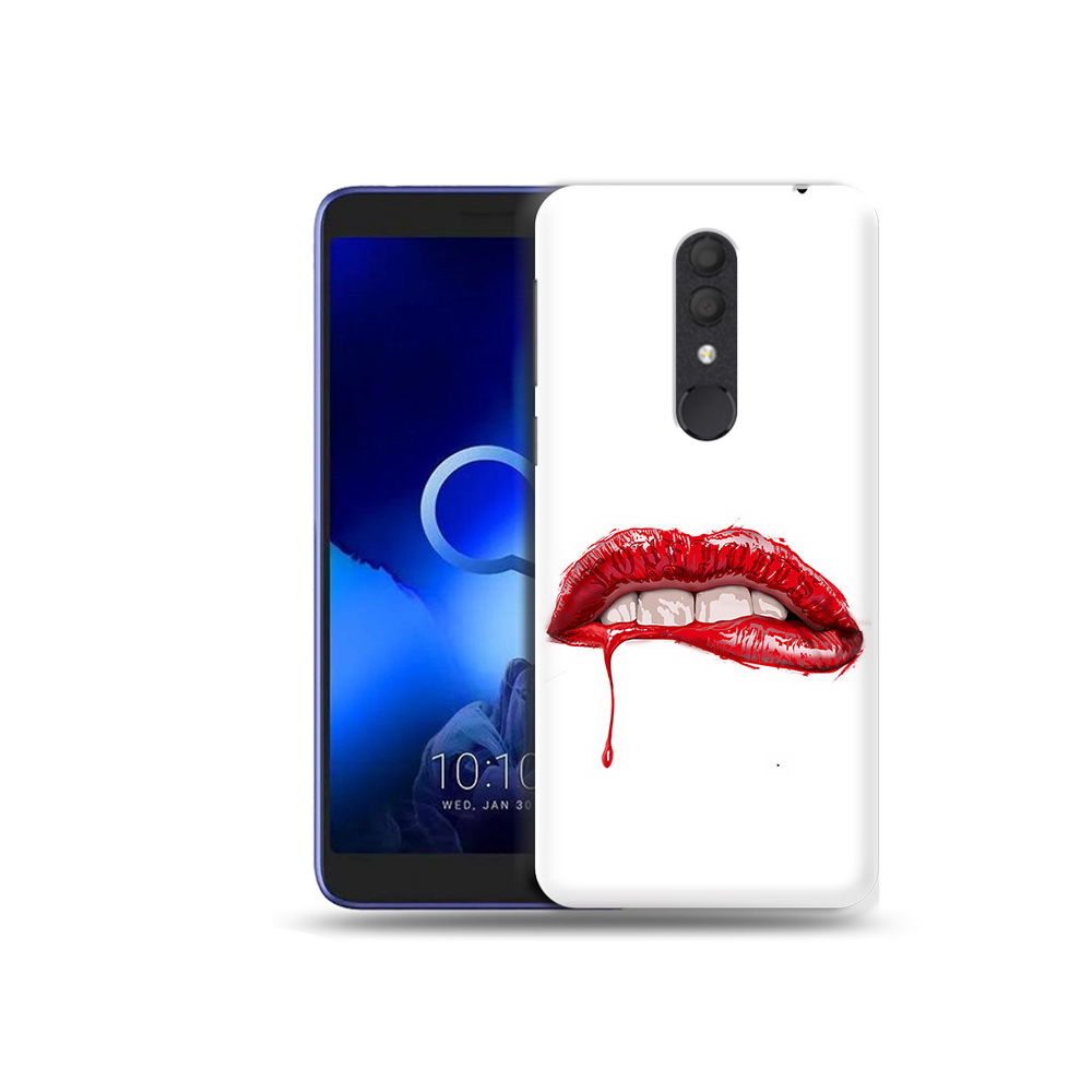 

Чехол MyPads Tocco для Alcatel 1X яркие красные губы (PT133941.659.706), Прозрачный, Tocco