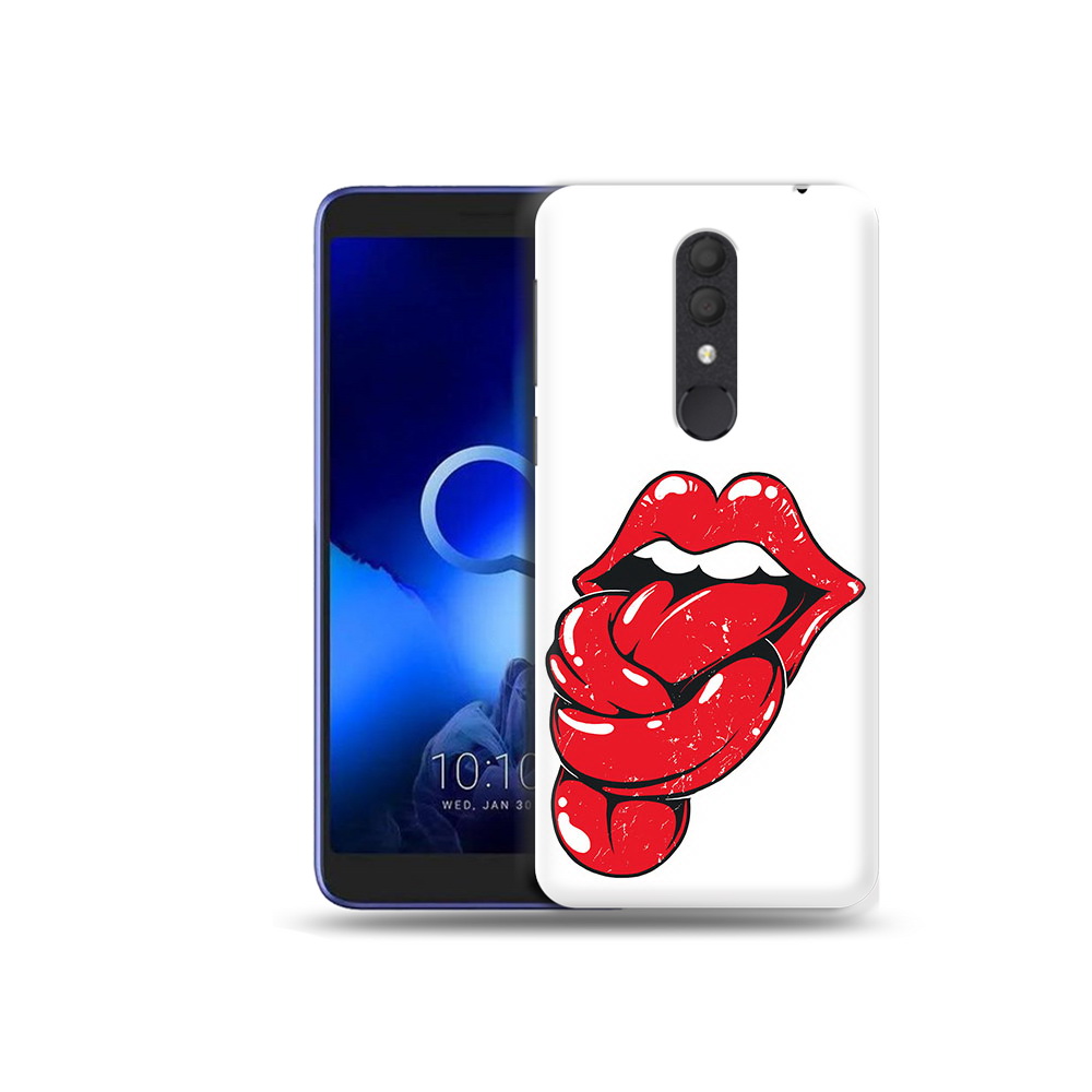 

Чехол MyPads Tocco для Alcatel 1X яркие губы с языком (PT133941.659.705), Прозрачный, Tocco