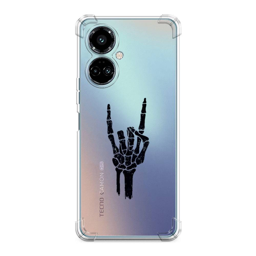 

Противоударный силиконовый чехол "Rock for a skeleton" на Tecno Camon 19 Pro