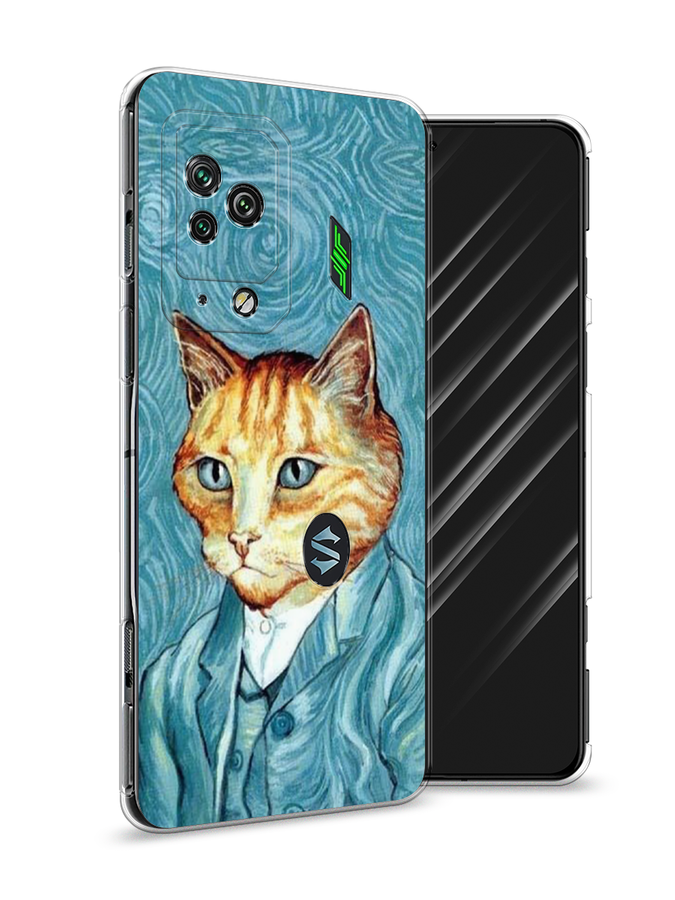 

Чехол Awog на Xiaomi Black Shark 5 Pro "Кот Ван Гог", Разноцветный, 314150-2